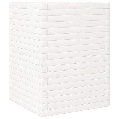 vidaXL Jardinière blanc 50x50x68,5 cm bois de pin massif