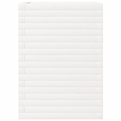 vidaXL Jardinière blanc 50x50x68,5 cm bois de pin massif