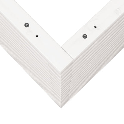 vidaXL Jardinière blanc 50x50x68,5 cm bois de pin massif