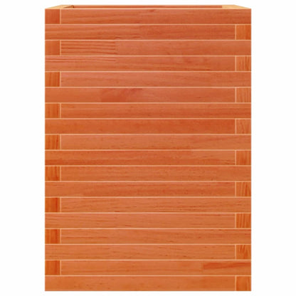 vidaXL Jardinière cire marron 50x50x68,5 cm bois de pin massif