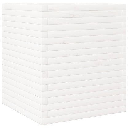 vidaXL Jardinière blanc 60x60x68,5 cm bois de pin massif
