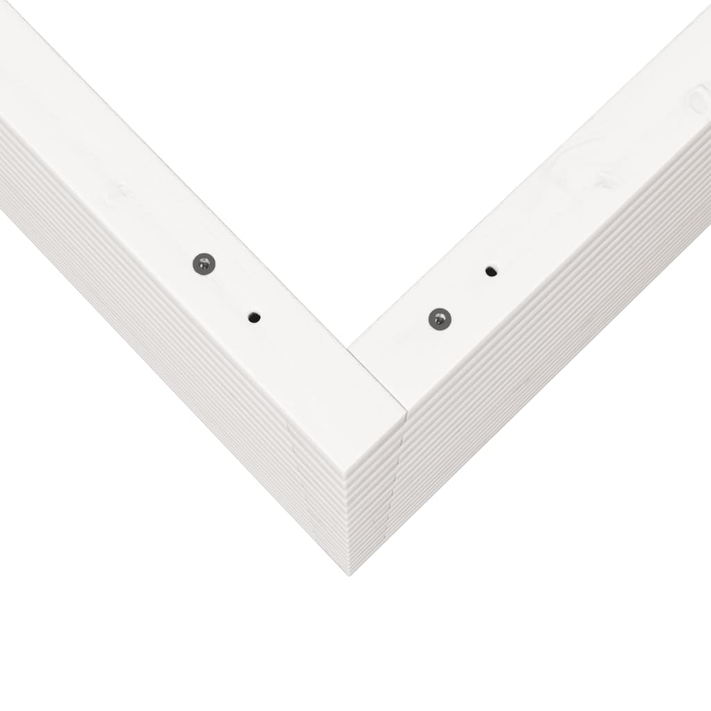 vidaXL Jardinière blanc 60x60x68,5 cm bois de pin massif