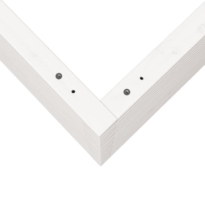 vidaXL Jardinière blanc 60x60x68,5 cm bois de pin massif