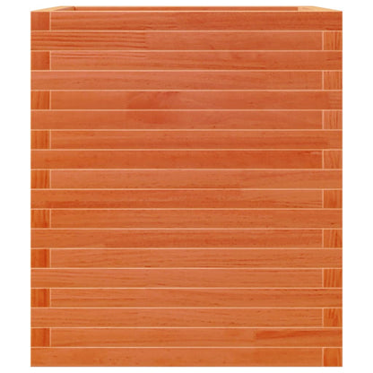 vidaXL Jardinière cire marron 60x60x68,5 cm bois de pin massif