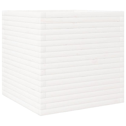 vidaXL Jardinière blanc 70x70x68,5 cm bois de pin massif