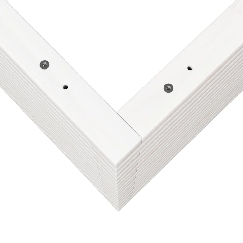 vidaXL Jardinière blanc 70x70x68,5 cm bois de pin massif