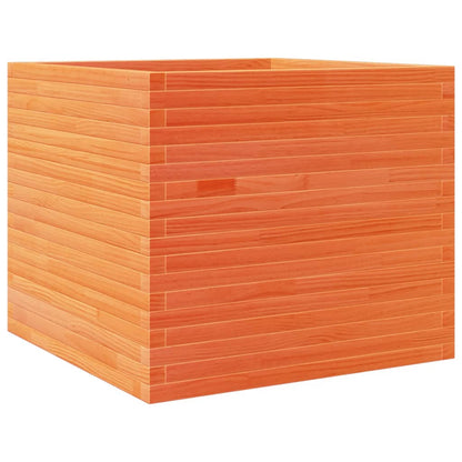 vidaXL Jardinière cire marron 80x80x68,5 cm bois de pin massif