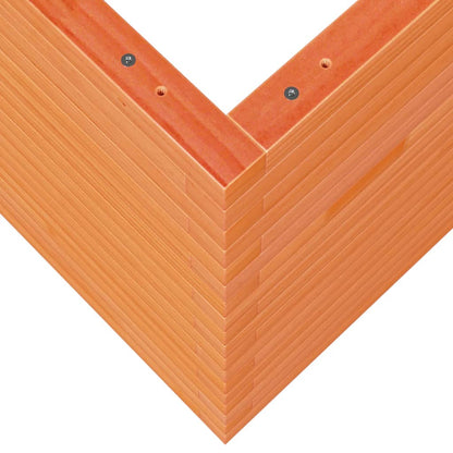 vidaXL Jardinière cire marron 80x80x68,5 cm bois de pin massif