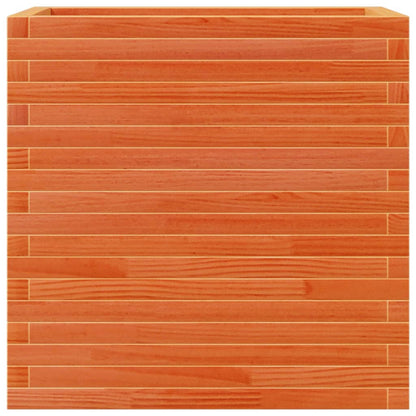 vidaXL Jardinière cire marron 70x40x68,5 cm bois de pin massif