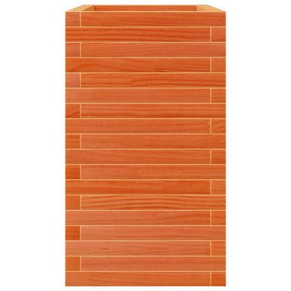 vidaXL Jardinière cire marron 70x40x68,5 cm bois de pin massif