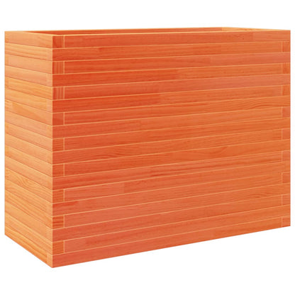 vidaXL Jardinière cire marron 90x40x68,5 cm bois de pin massif