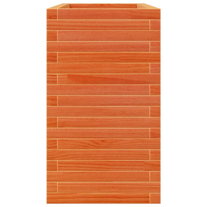 vidaXL Jardinière cire marron 90x40x68,5 cm bois de pin massif