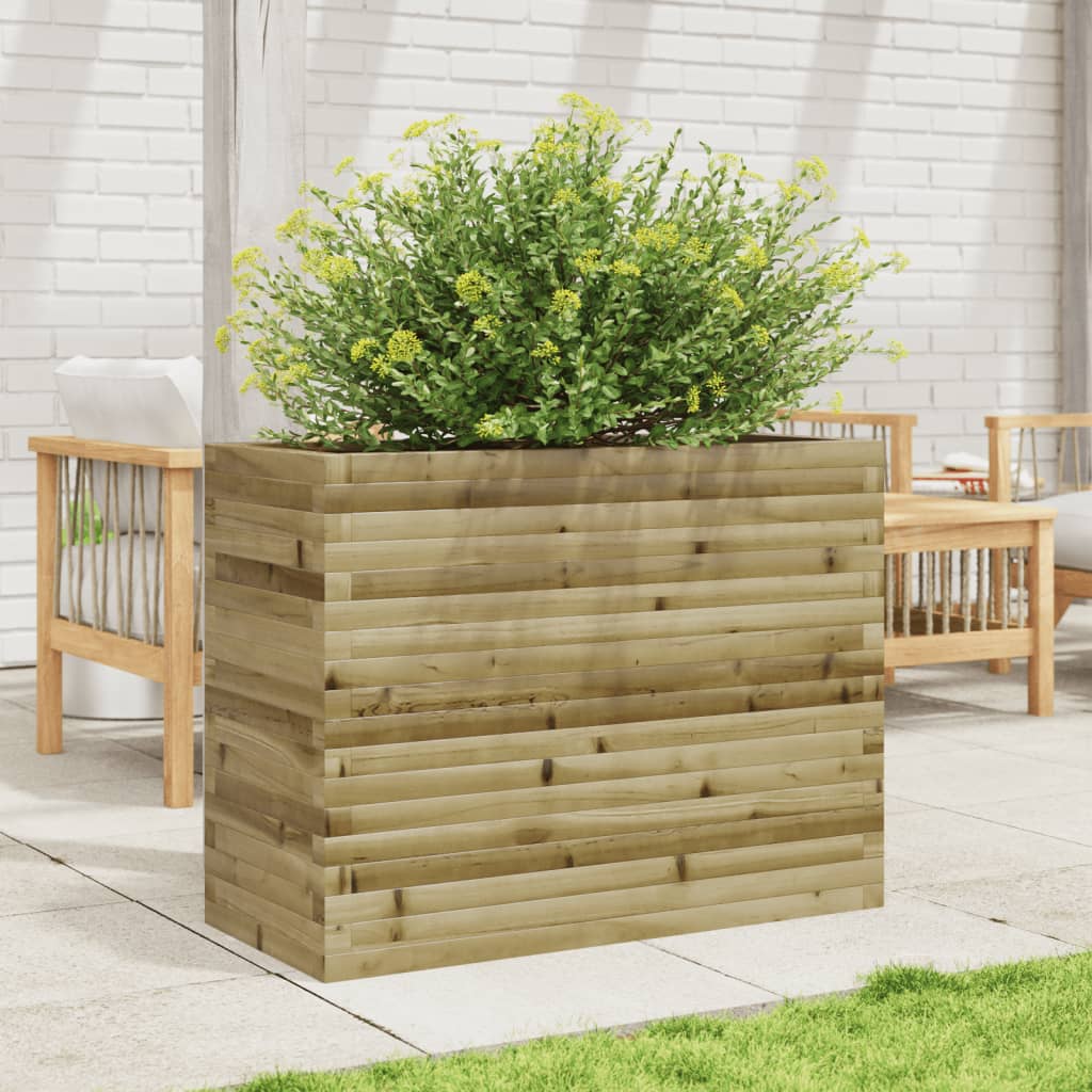 vidaXL Jardinière 90x40x68,5 cm bois de pin imprégné
