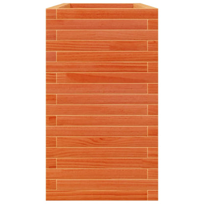 vidaXL Jardinière cire marron 110x40x68,5 cm bois de pin massif