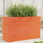 vidaXL Jardinière cire marron 110x40x68,5 cm bois de pin massif