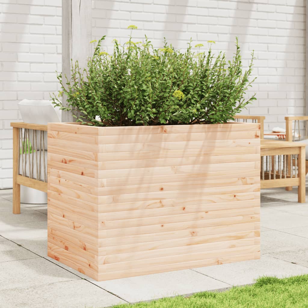 vidaXL Jardinière 90x60x68,5 cm bois de pin massif