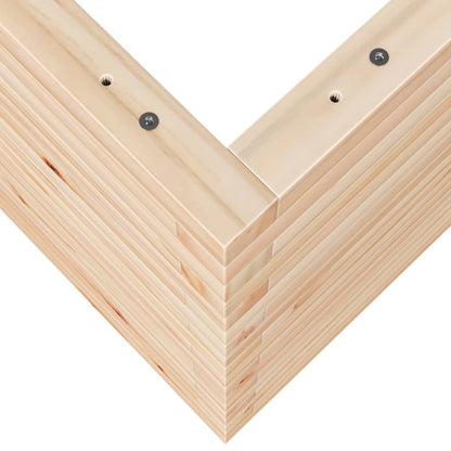 vidaXL Jardinière 90x60x68,5 cm bois de pin massif