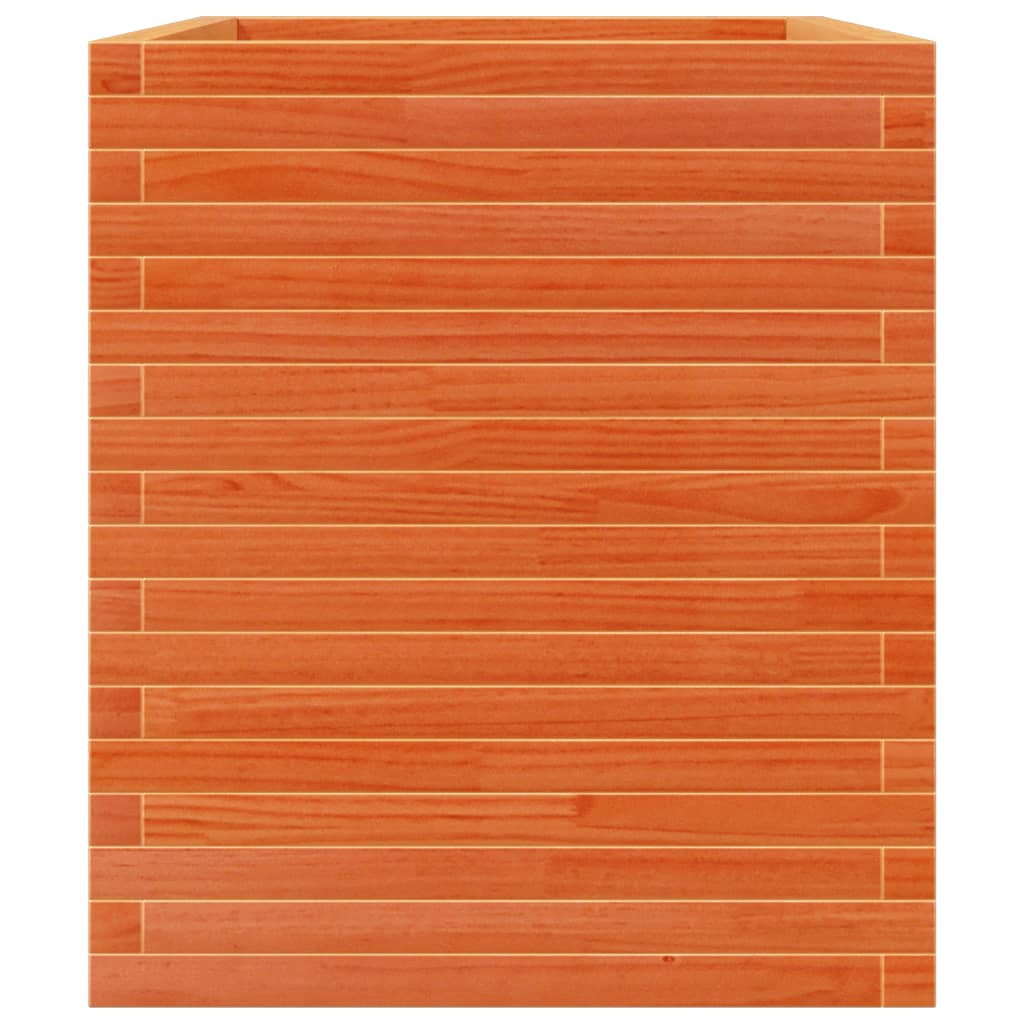 vidaXL Jardinière cire marron 90x60x68,5 cm bois de pin massif