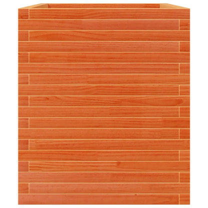 vidaXL Jardinière cire marron 90x60x68,5 cm bois de pin massif