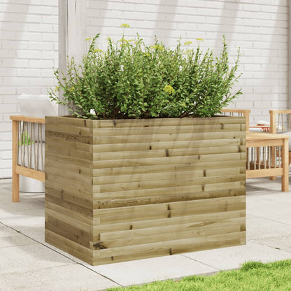 vidaXL Jardinière 90x60x68,5 cm bois de pin imprégné