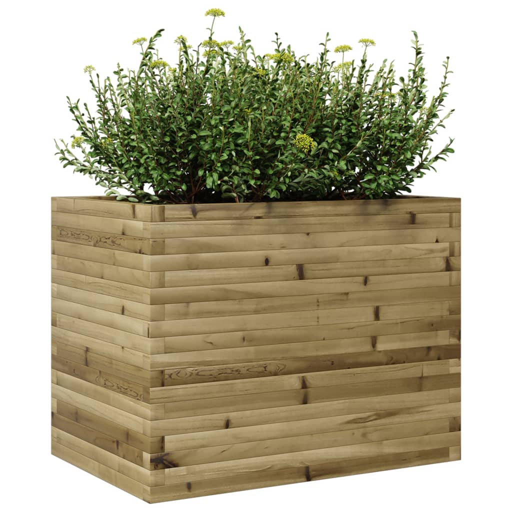 vidaXL Jardinière 90x60x68,5 cm bois de pin imprégné