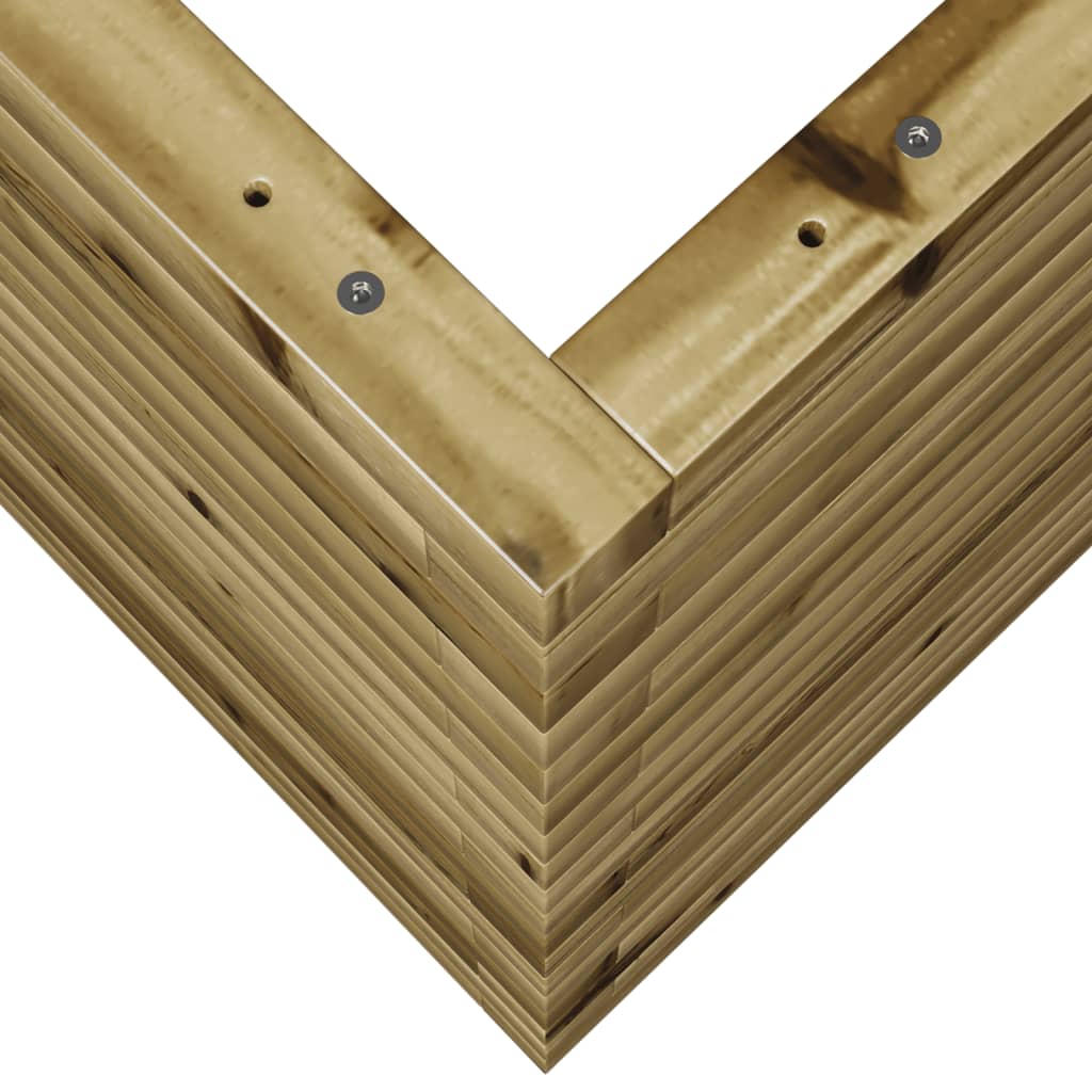 vidaXL Jardinière 90x60x68,5 cm bois de pin imprégné