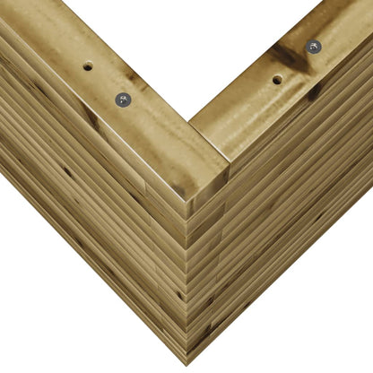 vidaXL Jardinière 90x60x68,5 cm bois de pin imprégné