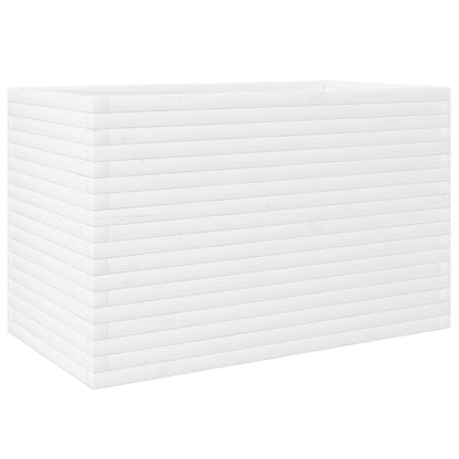 vidaXL Jardinière blanc 110x60x68,5 cm bois de pin massif