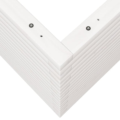 vidaXL Jardinière blanc 110x60x68,5 cm bois de pin massif