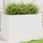 vidaXL Jardinière blanc 110x60x68,5 cm bois de pin massif