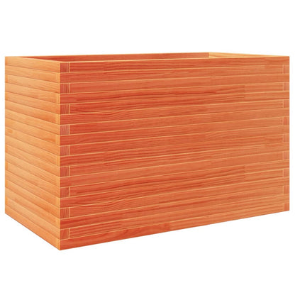 vidaXL Jardinière cire marron 110x60x68,5 cm bois de pin massif