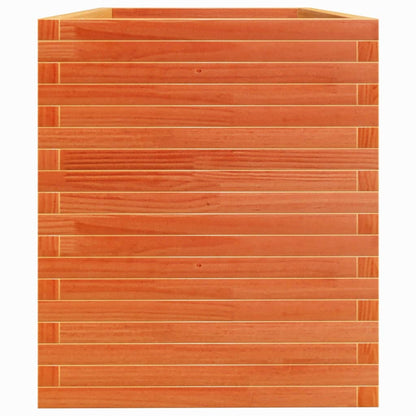 vidaXL Jardinière cire marron 110x60x68,5 cm bois de pin massif