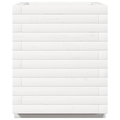 vidaXL Jardinière blanc 40x40x49,5 cm bois de pin massif