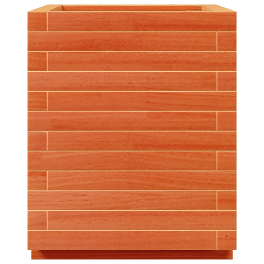 vidaXL Jardinière cire marron 40x40x49,5 cm bois de pin massif