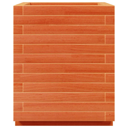 vidaXL Jardinière cire marron 40x40x49,5 cm bois de pin massif