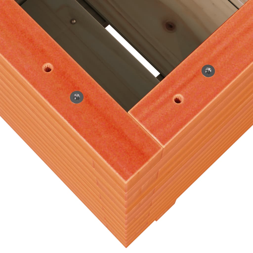 vidaXL Jardinière cire marron 40x40x49,5 cm bois de pin massif