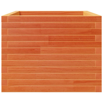 vidaXL Jardinière cire marron 60x60x49,5 cm bois de pin massif