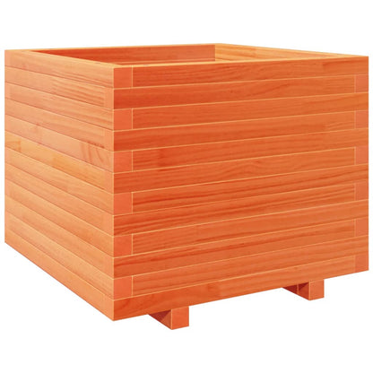 vidaXL Jardinière cire marron 60x60x49,5 cm bois de pin massif