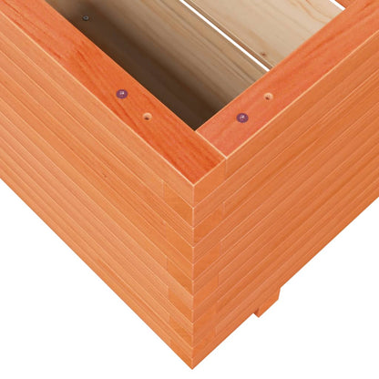 vidaXL Jardinière cire marron 60x60x49,5 cm bois de pin massif