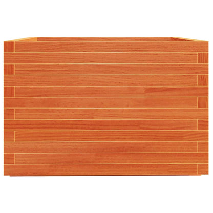vidaXL Jardinière cire marron 70x70x49,5 cm bois de pin massif