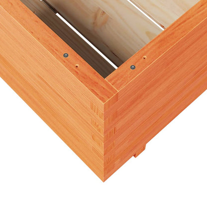 vidaXL Jardinière cire marron 70x70x49,5 cm bois de pin massif