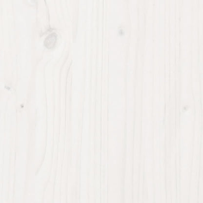 vidaXL Jardinière blanc 100x100x49,5 cm bois de pin massif