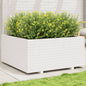 vidaXL Jardinière blanc 100x100x49,5 cm bois de pin massif