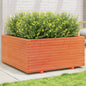 vidaXL Jardinière cire marron 100x100x49,5 cm bois de pin massif