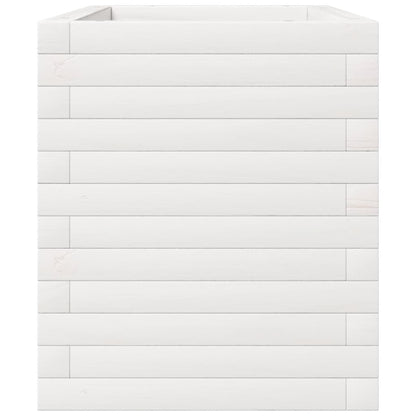 vidaXL Jardinière blanc 70x40x49,5 cm bois de pin massif