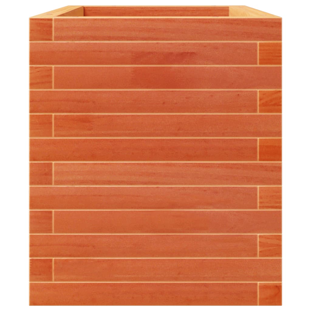 vidaXL Jardinière cire marron 70x40x49,5 cm bois de pin massif