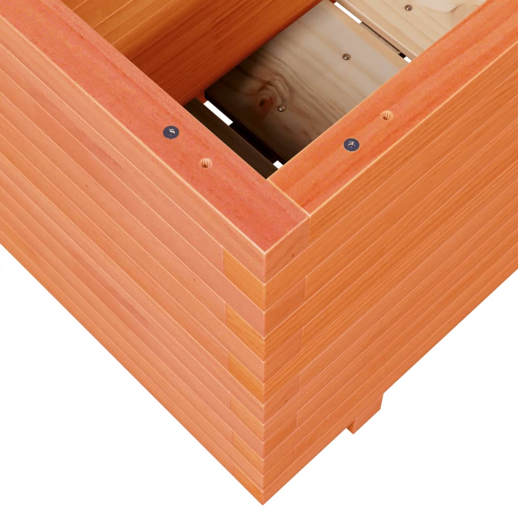 vidaXL Jardinière cire marron 70x40x49,5 cm bois de pin massif