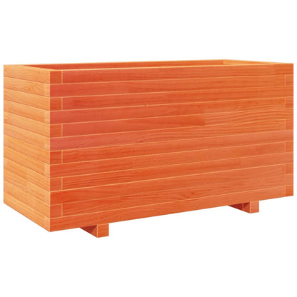 vidaXL Jardinière cire marron 90x40x49,5 cm bois de pin massif