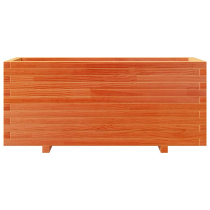 vidaXL Jardinière cire marron 110x40x49,5 cm bois de pin massif