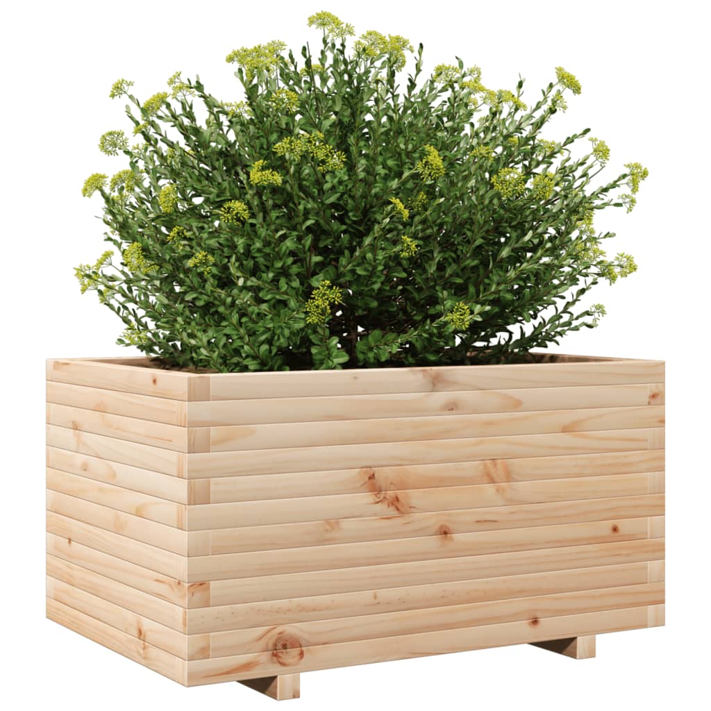 vidaXL Jardinière 90x60x49,5 cm bois de pin massif